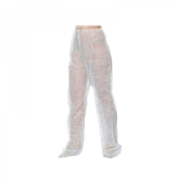Kinefis pressotherapy pants made of TNT polypropylene of 30 grams in white